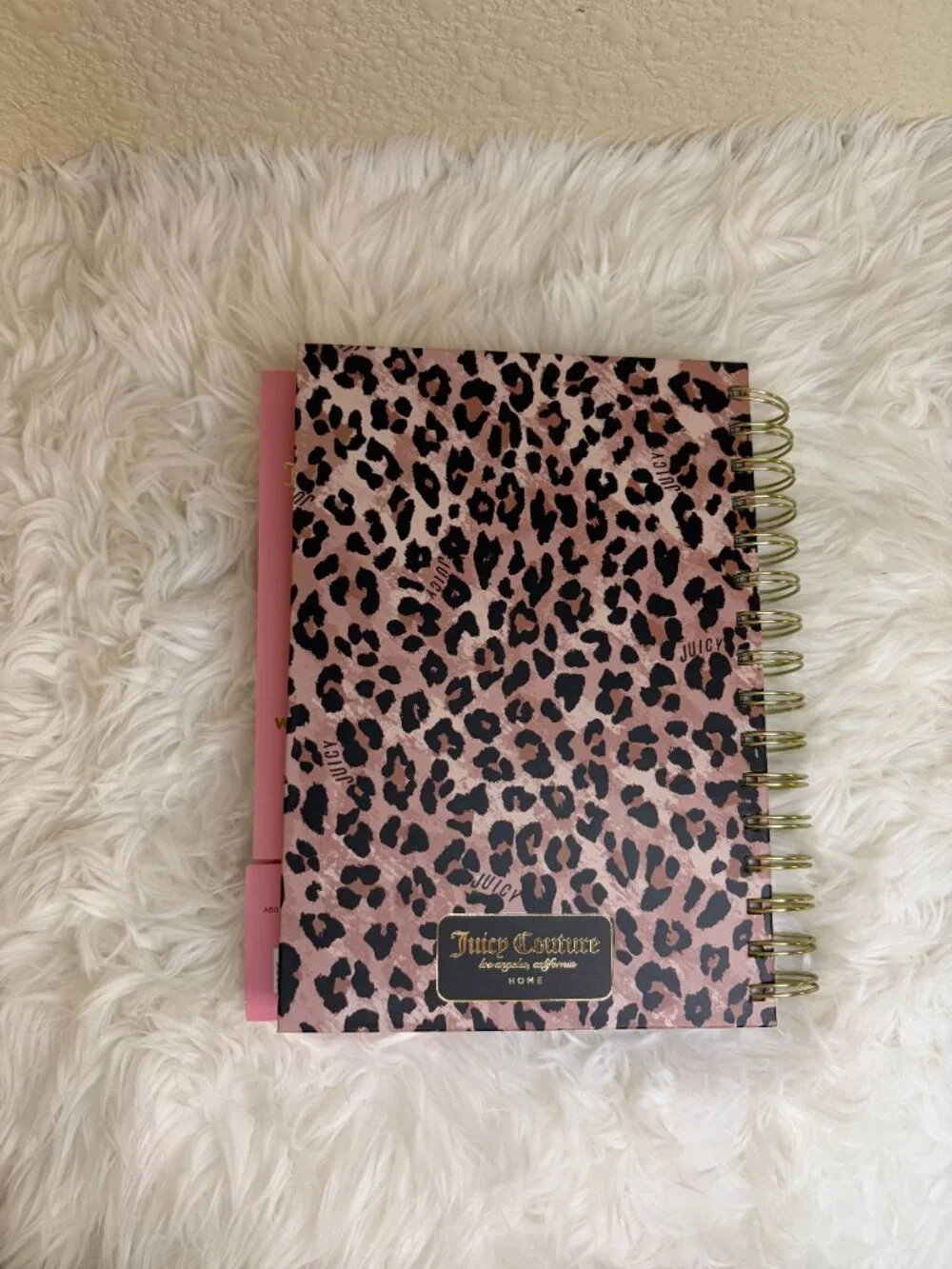 Juicy Couture Leopard Spiral Journal Notebook Heart Pens Stationery 316 Pg NWT